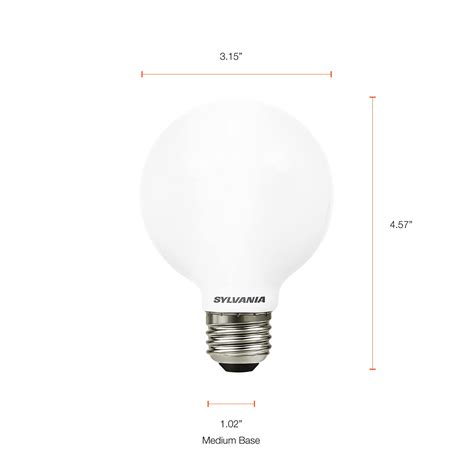 Sylvania Led Truwave Natural Series Globe G25 Light Bulb 40w Equivalent Efficient 4 5w 350