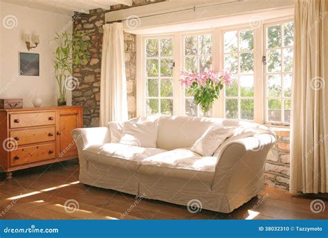 Interior of stone cottage stock photo. Image of stone - 38032310