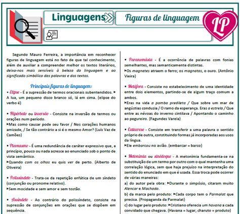 Figuras De Linguagem Ca A Cruzadinha Li O Pr Tica