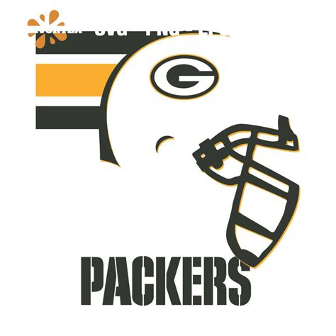 Green Bay Packers Helmet Svg, Sport Svg, Helmet Svg, Stripe - Inspire ...