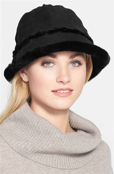 Ugg® Australia City Small Genuine Shearling Bucket Hat Nordstrom