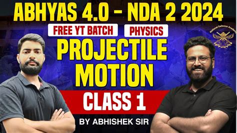 NDA Physics Projectile Motion For NDA Science For NDA Target NDA