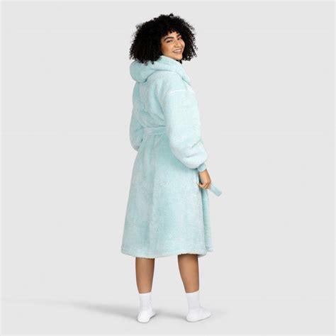 Fluffy Blue Oodie Dressing Gown – The Oodie