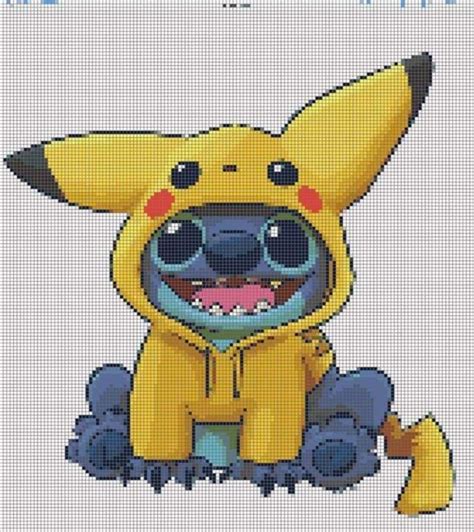 Cute Easy Pixel Art Stitch / 361 x 360 png 3kb.