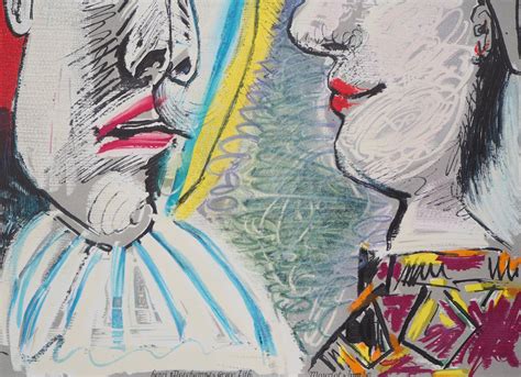 Two Faces Lithograph Reprint By Pablo Picasso Bei Pamono Kaufen