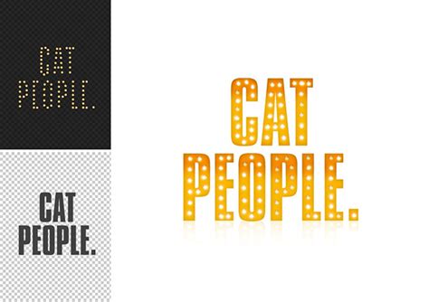 CAT PEOPLE - movie Poster & branding on Behance