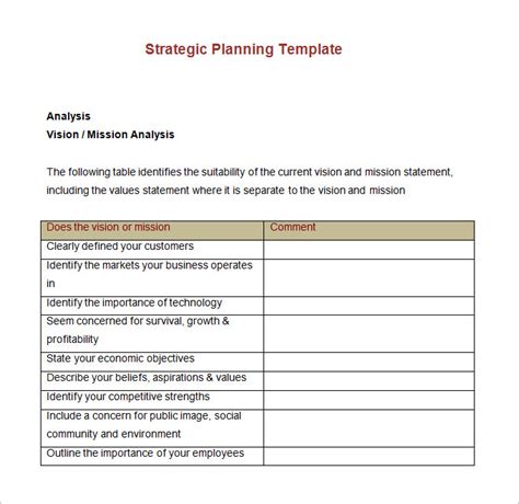 3 Sample Strategic Account Plan Templates Free Download