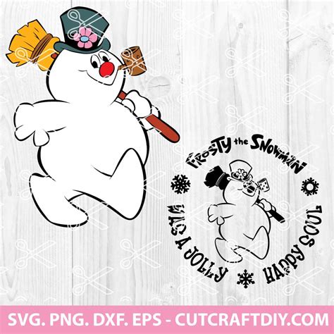 Frosty The Snowman SVG Christmas Snowman Face SVG