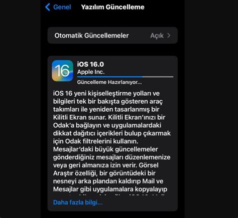 iPhone larda Güncelleme hazırlanıyor ekranında takılı kalma sorunu