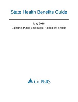 Fillable Online CalPERS State Health Benefits Guide Fax Email Print ...