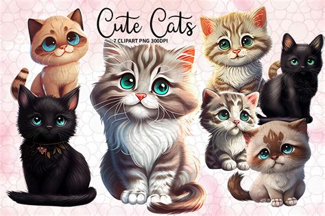 Cute Cat Sublimation Clipart Gr Fico Por Lq Design Creative Fabrica