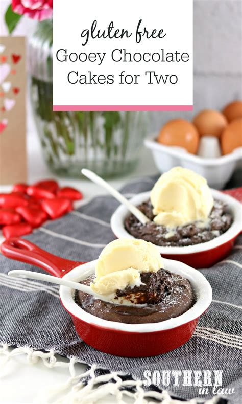 Southern In Law Recipe Gooey Chocolate Cakes For Two Gluten Free