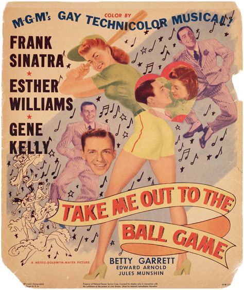 Take Me Out To The Ball Game Original 1949 Us Window Card Movie Poster Posteritati Movie