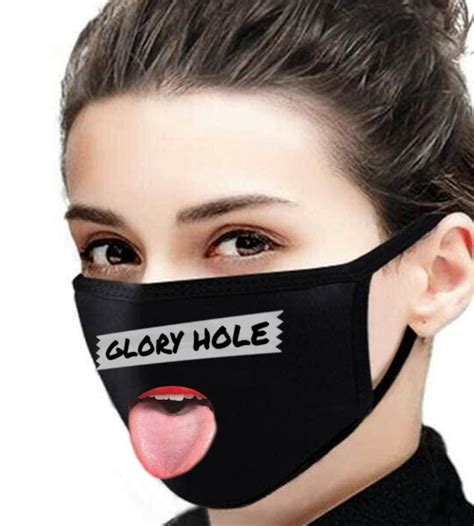 Glory Hole Mask Funny Face Mask Gag Gift Glory Hole Etsy