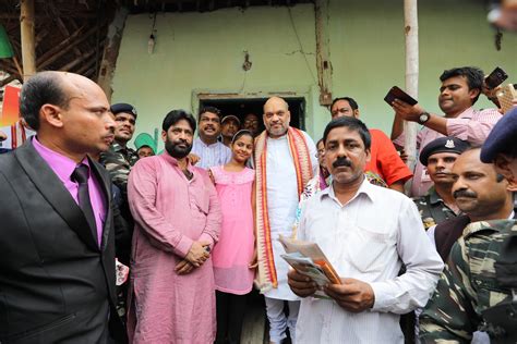 Bjp National President Shri Amit Shah Jis Door To Door Sampark At