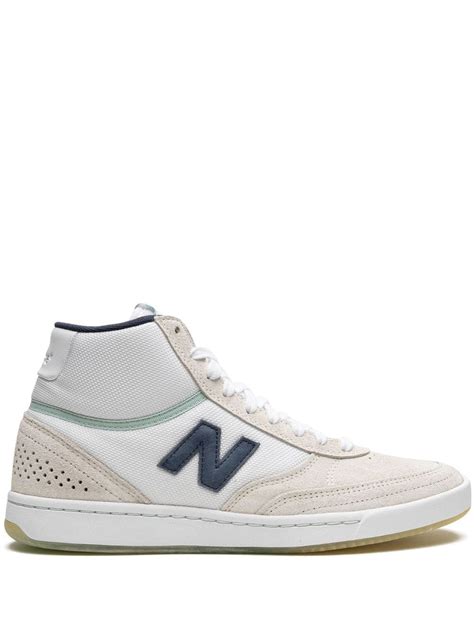 New Balance X Tom Knox High White Navy Teal Sneakers Farfetch