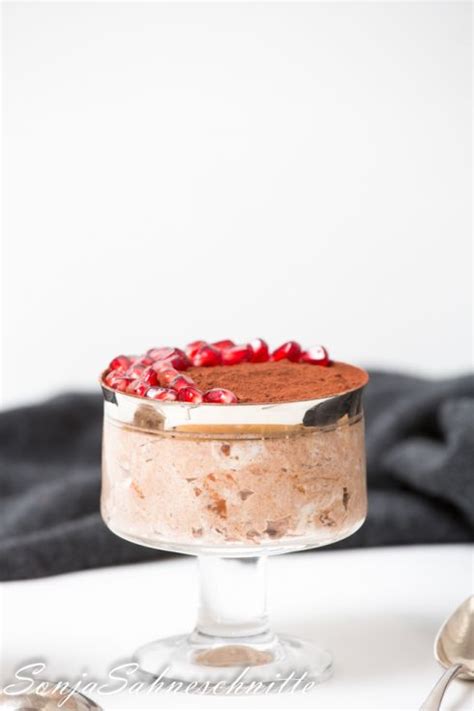 Lebkuchen Mousse Mit Nougat Und Pralinen Rocher Gingerbread Mousse