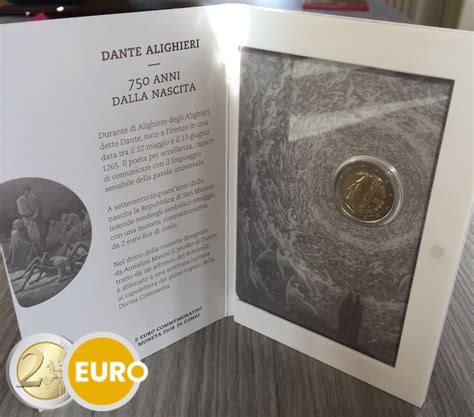 San Marino Euro Jaar Dante Alighieri Bu Fdc Euronotes Be