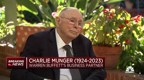 Charlie Munger in final CNBC interview: You've got to learn how to ...