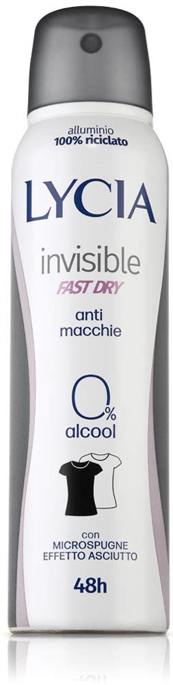 Spray Invisible Fast Dry Deodoranti Lycia Lycia