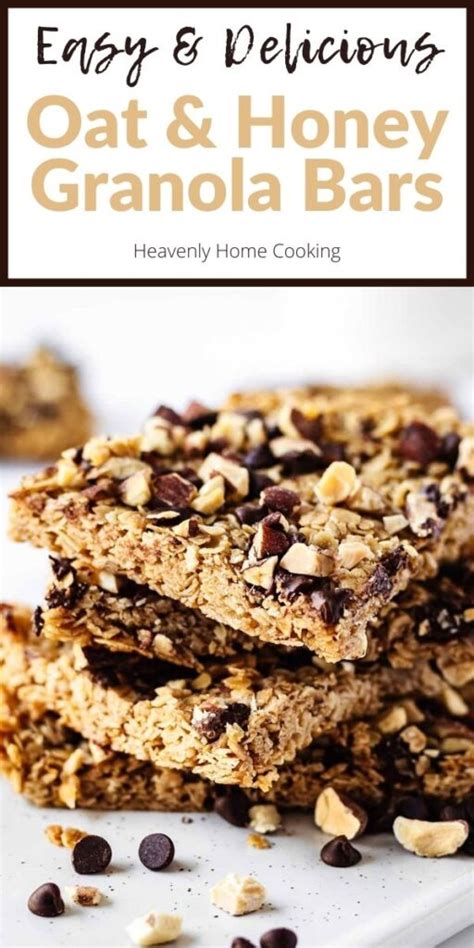 Oat And Honey Granola Bars Simple Recipe Heavenly Home Cooking