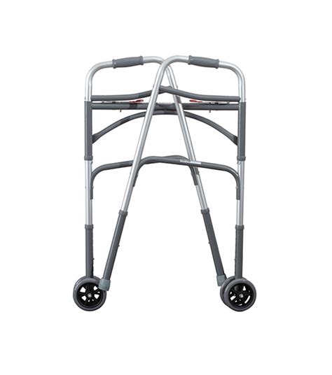 Bariatric 2 Button Folding Walker With 5″ Wheels Medacure