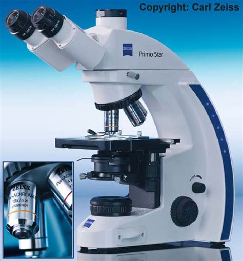 Zeiss Primostar Microscope With Plan Achromat And Phase Contrast