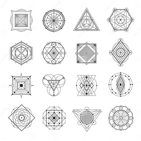 Sacred Geometry Set Stock Vector Illustration Of Ornamental 89821754