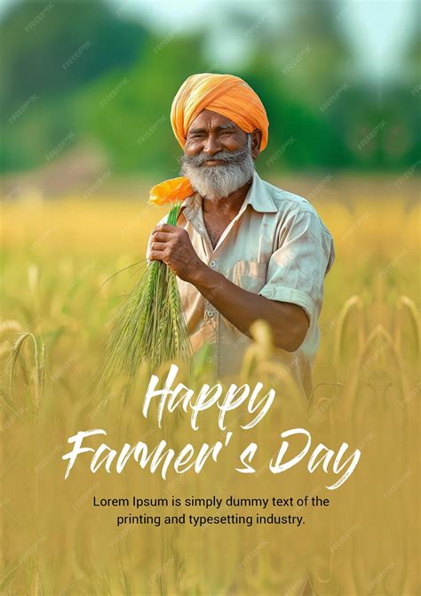 Premium Psd Happy Farmers Day Kisan Diwas 23 December Design Template