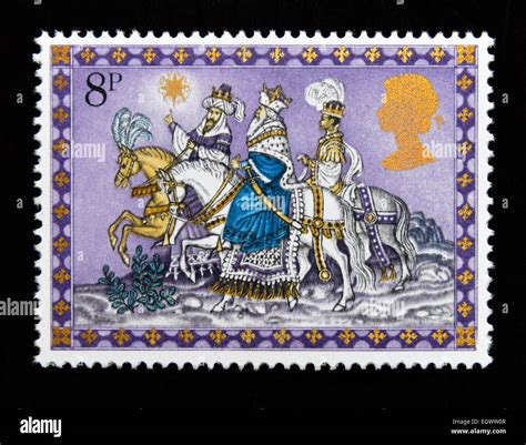 Postage Stamp Great Britain Queen Elizabeth Ii 1979 Christmas The