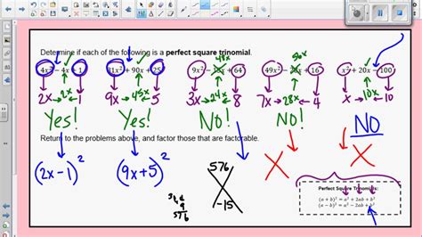 Factoring Special Products Worksheet Pdf