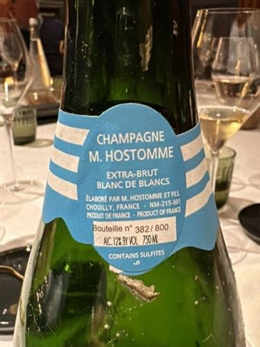 M Hostomme Fils Vikka Blanc De Blancs Extra Brut Champagne Grand Cru