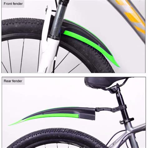 2pcs MTB Bike Mudguard Wings Set Cycling Bicycle Front Rear Fenders