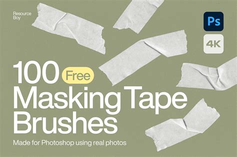 Free Masking Tape Photoshop Brushes K Resource Boy