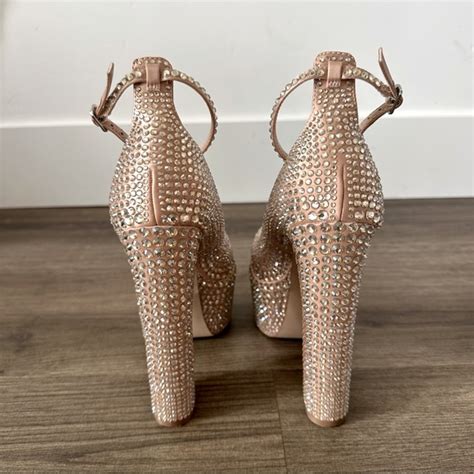 Steve Madden Shoes New Steve Madden Crystal Platform Nude Heels Poshmark