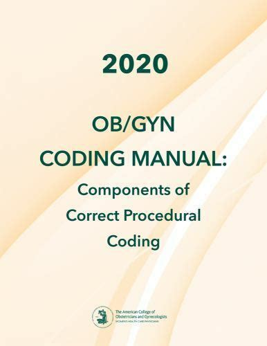 2020 Obgyn Coding Manual Components Of Correct Procedural Coding