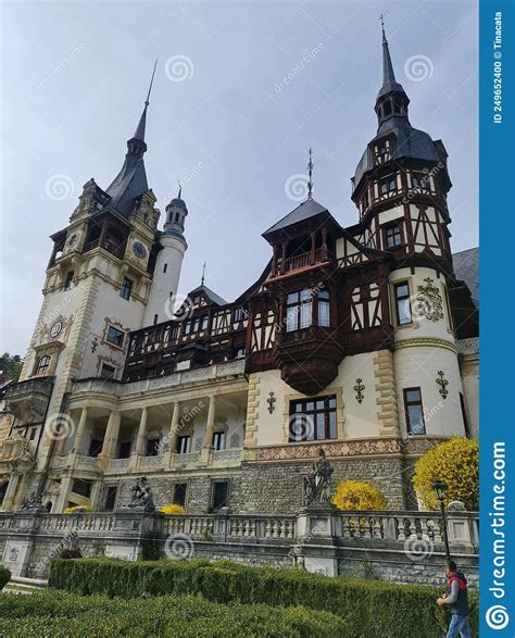 Peles Castle Outdoors In Sinaia Romania Europe Editorial Image Image