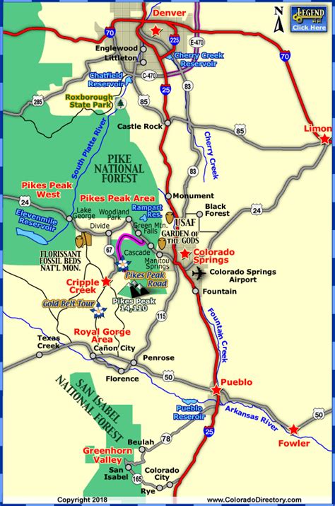 Mapas Colorado Springs Co