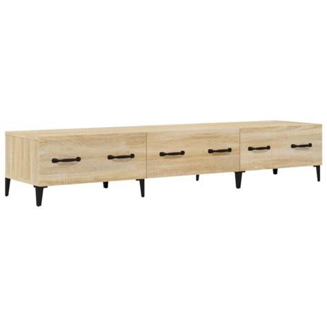 Meuble TV Chêne sonoma 150x34 5x30 cm Bois d ingénierie