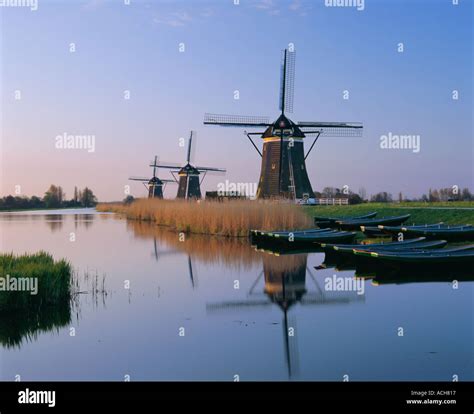 Windmills Leidschendam Holland The Netherlands Europe Stock Photo - Alamy