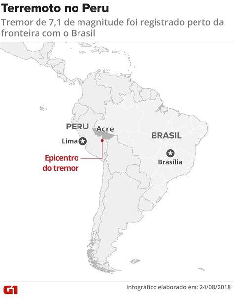 Terremoto no Peru de magnitude 7 1 é sentido em cidades do Acre e volta