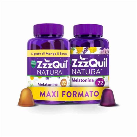 ZzzQuil Natura Melatonina Integratore Per Dormire Con Melatonina