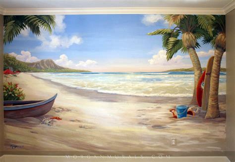 Waikiki Beach Wall Mural - Beach Style - Bedroom - san francisco - by ...