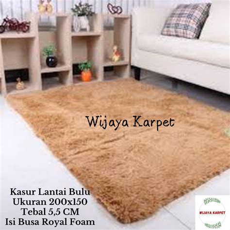 Jual Karpet Bulu Rasfur Empuk Ukuran X Tebal Cm Busa Royal