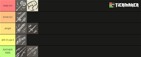 deepwoken weapons Tier List (Community Rankings) - TierMaker