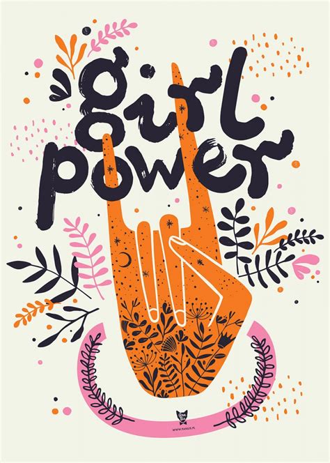 "Girl power I" poster by Kasia Lisiak