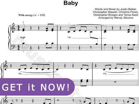 Justin Bieber – Baby Sheet Music – Piano – Piano Notes & Sheet Music