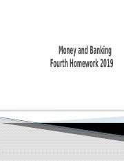 Money And Banking Homework Pptx Money And Banking Fourth