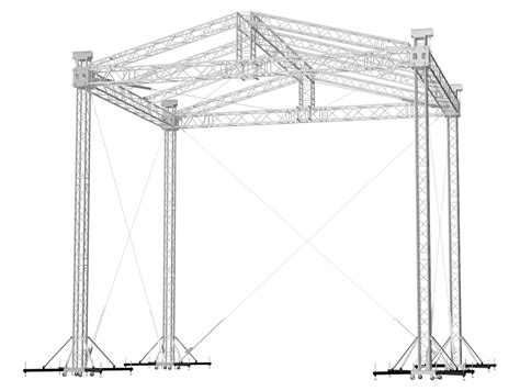 Roof 2 8x6m Pitched Roof 2 8 X 6 M 26 X 20 Ft Self Elevating Trussgear