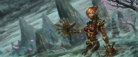 Fantasy Art Anime Warrior Blood Elf World Of Warcraft Mists Of